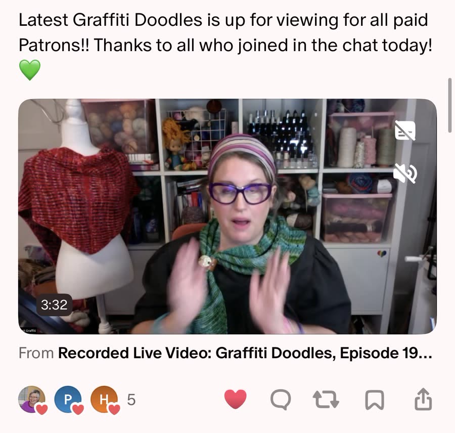 A Quip sharing a Clip from a recorded live stream
